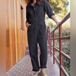 Outerknown Classic Black Station Jumpsuit Med